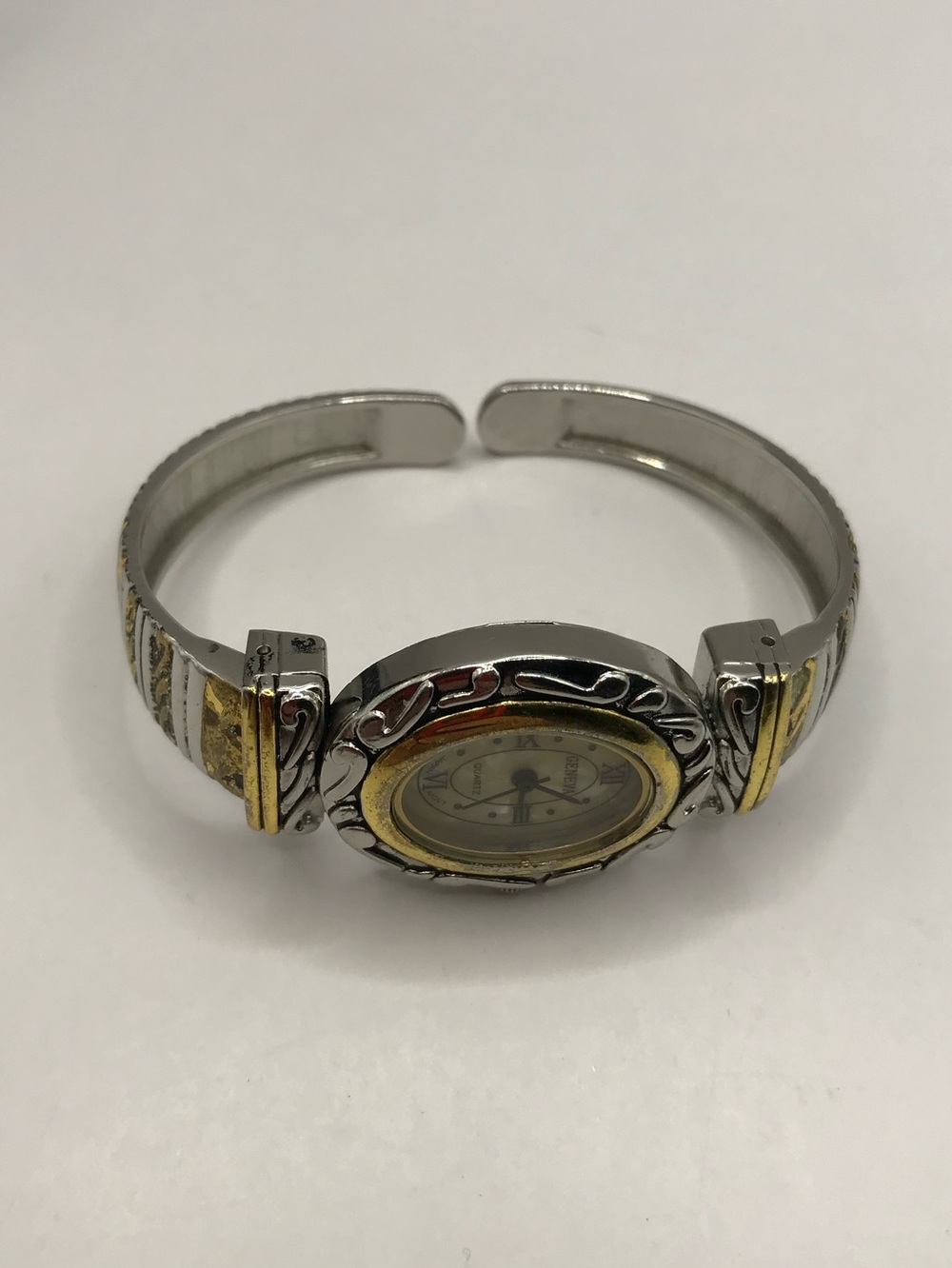 Geneva Two-Tone Gold and Silver-Tone Oval Bracelet Watch - Picture 6 of 6